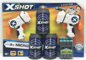 X-SHOT EXCEL PISTOLA X 2 DARDOS Y TACHOS 24 MTS COD 01160 - Imagen 2