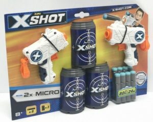 X-SHOT EXCEL PISTOLA X 2 DARDOS Y TACHOS 24 MTS COD 01160 - Imagen 3