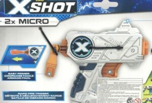 X-SHOT EXCEL PISTOLA X 2 DARDOS Y TACHOS 24 MTS COD 01160 - Imagen 4