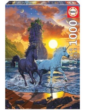 PUZZLE EDUCA X 1000 UNICORNIOS EN LA PLAYA COD 19025