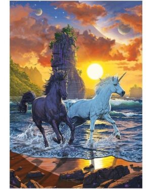 PUZZLE EDUCA X 1000 UNICORNIOS EN LA PLAYA COD 19025 - Imagen 2
