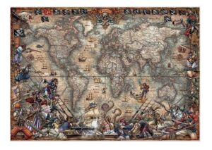 PUZZLE EDUCA X 2000 MAPA DE PIRATAS COD 18008 - Imagen 2
