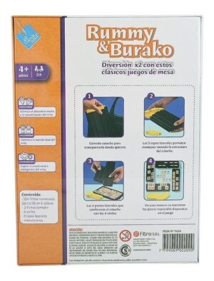 JUEGO DE MESA RUMMY & BURAKO EL DUENDE AZUL COD 7424 - Imagen 2