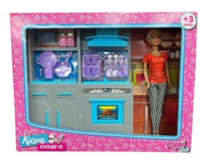 MUNECA KIARA COCINERA POPPI CON ACEESORIOS COD B920