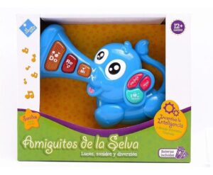 EL DUENDE AZUL ELEFANTE MUSICAL AMIGO DE LA SELVA VR2 7195 ELEFANTE AZUL