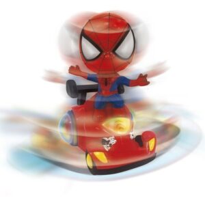 SPIDERMAN SUPER CAR CON LUZ GIRO Y SONIDO COD 2456 - Imagen 3