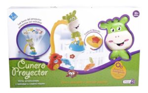 CUNERO PROYECTOR MUSICAL Y SONAJEROS EL DUENDE AZUL COD 6686