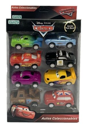 DISNEY CARS AUTITOS ACCION PULL BACK X 8 COD 1939