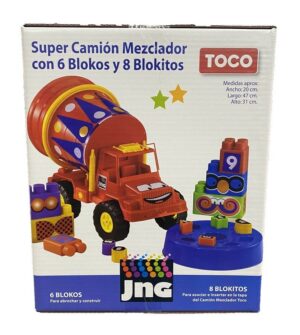 CAMION MEZCLADOR TOCO ENCASTRE CON BLOQUES COD 12128 - Imagen 3