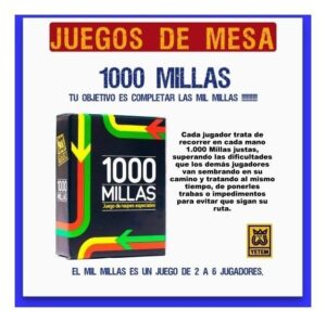 JUEGO DE MESA 1000 MILLAS CARTAS YETEM COD 80130 - Imagen 2