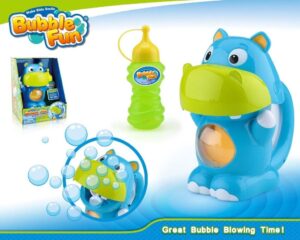 BURBUJERO BUUBLE FUN BLOWING TIME 18 CM VR1 99494 HIPOPOTAMO - Imagen 4