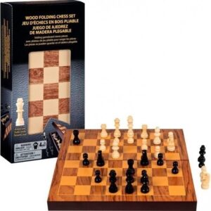 JUEGO DE MESA AJEDREZ DE MADERA PLEGABLE COD 98367A