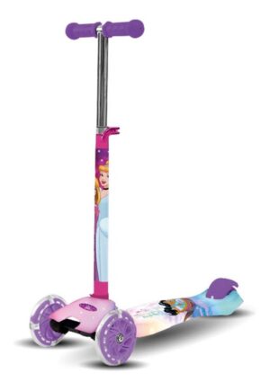 MONOPATIN DISNEY PRINCESA PLEGABLE CON LUZ VIOLE COD 12024