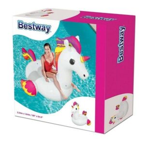 BESTWAY INFLABLE UNICORNIO KAWAII GRANDE 224X164CM COD 41113