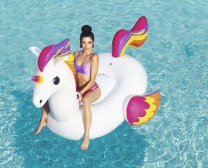 BESTWAY INFLABLE UNICORNIO KAWAII GRANDE 224X164CM COD 41113 - Imagen 3