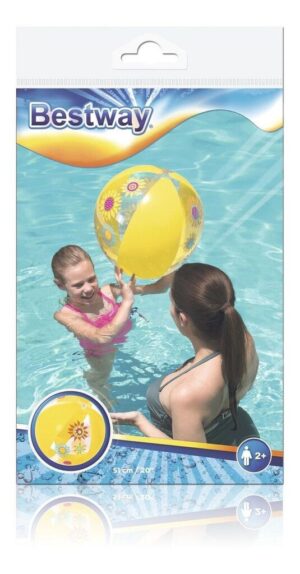 BESTWAY PELOTA DE PLAYA MEDIANA 51 CM VR1 31036 PELOTA AMARILLA
