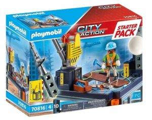 PLAYMOBIL CONSTRUCCION CON GRUA STARTER PACK COD 70816