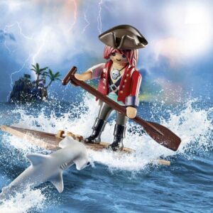 PLAYMOBIL PIRATA CON BALSA Y TIBURON SPECIAL PLUS COD 70598 - Imagen 4