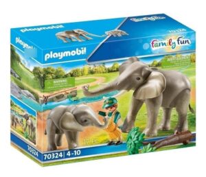 PLAYMOBIL RECINTO EXTERIOR DE ELEFANTES FAMILY FUN COD 70324