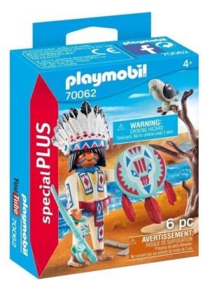 PLAYMOBIL SPECIAL PLUS CACIQUE JEFE NATIVO COD 70062