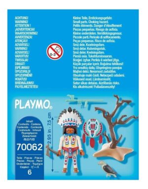PLAYMOBIL SPECIAL PLUS CACIQUE JEFE NATIVO COD 70062 - Imagen 5