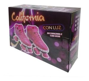 PATIN CALIFORNIA LUZ RECARGABLE USB T 30-32-34 COD FD1701 - Imagen 3