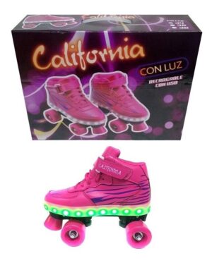 PATIN CALIFORNIA LUZ RECARGABLE USB T 30-32-34 COD FD1701 - Imagen 5