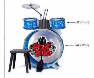 BATERIA MUSICAL EN CAJA CON BANCO VR2 FD2541 BATERIA AZUL - Imagen 2