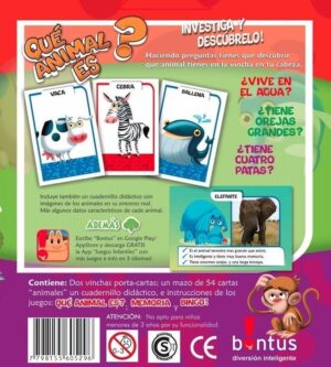 JUEGO DE MESA QUE ANIMAL ES BONTUS COD 529 - Imagen 2