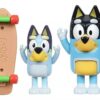 BLUEY FIGURA ARTICULADA BLISTER X 2 SKATEBOARDING COD 13023 - Imagen 3
