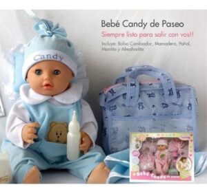 CARINITO BEBE CANDY DE PASEO LLORA DE VERDAD CELES COD 798 - Imagen 2