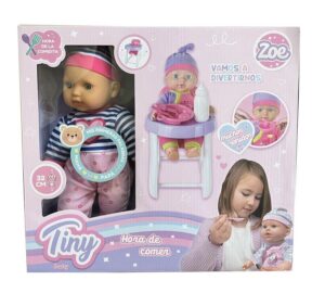 BEBOTE ZOE TINY CON SILLA HORA DE COMER VIOLETA COD 53723