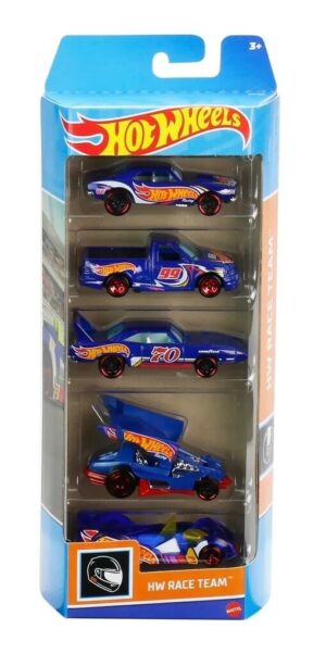 HOT WHEELS SET PACK AUTOS X 5 COLECCION HW RACE TEAM COD1806