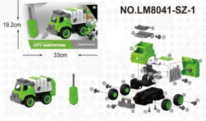 CAMION DIY VERDE COMPACTADORA CON SONIDO COD IK0086 - Imagen 4