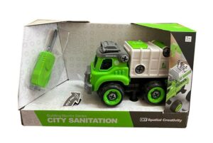 CAMION DIY VERDE COMPACTADORA CON SONIDO COD IK0086 - Imagen 3