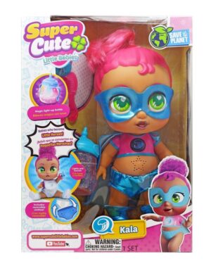 MUNECA SUPER CUTE PEQUENAS HEROINAS LUZ Y SONIDO COD SC013 KALA