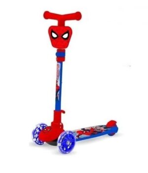 MONOPATIN PLEGABLE SPIDERMAN CON LUCES AZUL COD 12016