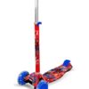 MONOPATIN MARVEL SPIDERMAN CON LUZ PLEGABLE AZUL COD 12022