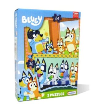 PUZZLE DE BLUEY 2 EN 1 DE 24 Y 36 PIEZAS COD 01193