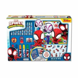 SET VALIJA DE ARTE SPIDEY AMAZING FRIENDS CON STICKERS COD 03286