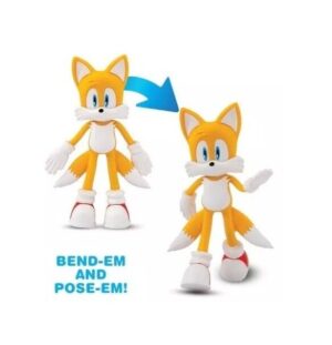 SONIC FIGURA FLEXIBLE MOLDEABLE 11 CM TAILS COD 01219 - Imagen 2
