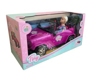 MUÑECA TINY Y SU AUTO JEEP TINY FANTASY FUCSIA COD 53905 - Imagen 2