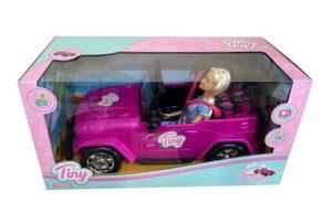 MUÑECA TINY Y SU AUTO JEEP TINY FANTASY FUCSIA COD 53905 - Imagen 3