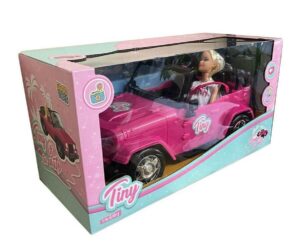 MUÑECA TINY Y SU AUTO JEEP TINY FANTASY ROSA COD 53905 - Imagen 2