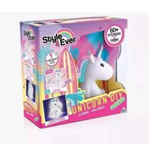 UNICORNIO ALCANCIA DECORA CON STICKERS STYLE 4 EVER COD OFG106