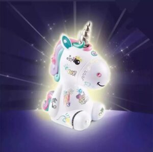 UNICORNIO ALCANCIA DECORA CON STICKERS STYLE 4 EVER COD OFG106 - Imagen 4