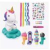UNICORNIO LAMPARA DECORA CON GEMAS Y STICKERS COD OFG208 - Imagen 2