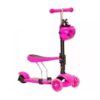 MONOPATIN 2 EN 1ASIENTO DESMONTABLE Y CANASTO COD AN16 ROSA