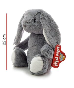 PELUCHE CONEJO SUPER SUAVE 22 CM PHI PHI TOYS COD 2649 GRIS - Imagen 2