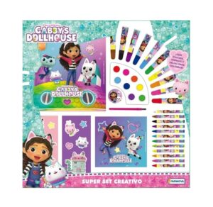 GABBYS DOLLHOUSE SUPER SET CREATIVO CON STICKERS COD 01014